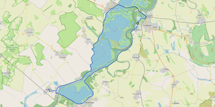 Tisza tavi bringakör (Kis kör) – Kisköre – Poroszló -Tiszafüred – Abászalók – Sarud